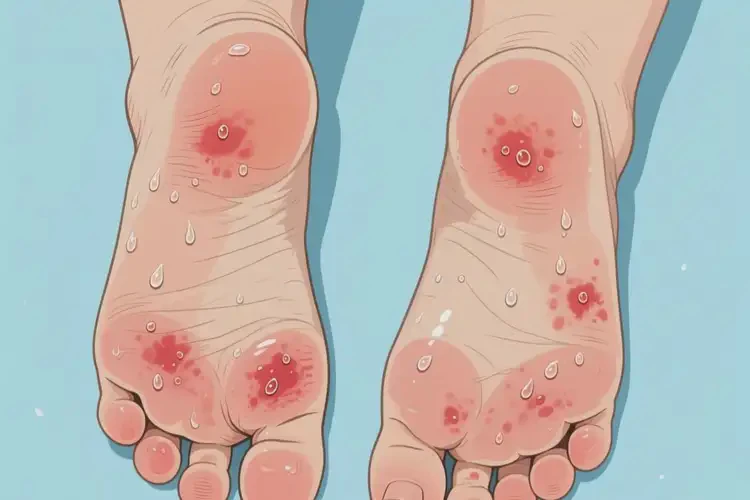 孩子腳上經(jīng)常長濕疹不管它會自己好嗎(圖2)