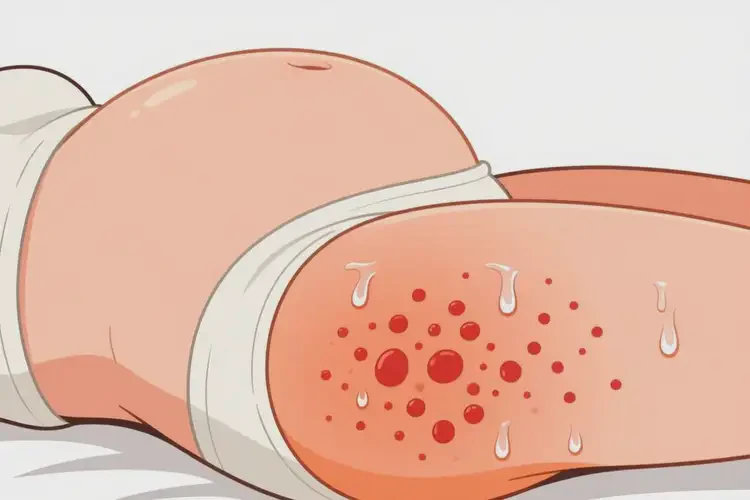 产妇屁股容易起湿疹不管它会自己痊愈吗(图1)