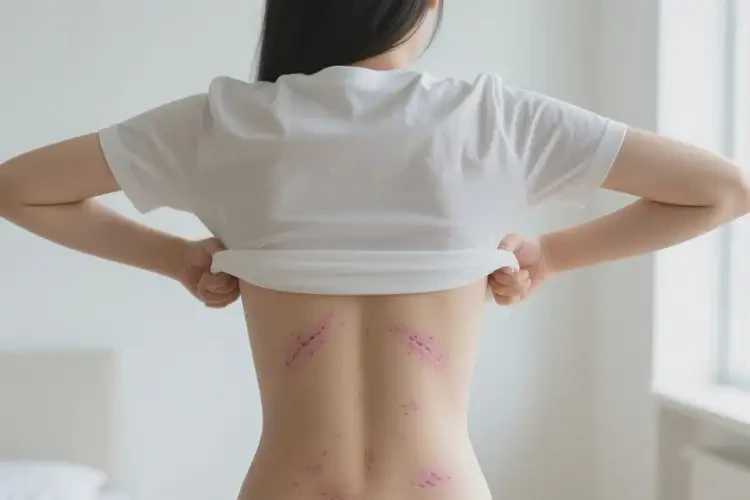 女生肚子上偶爾長濕疹不管它會(huì)自己自愈嗎(圖1)