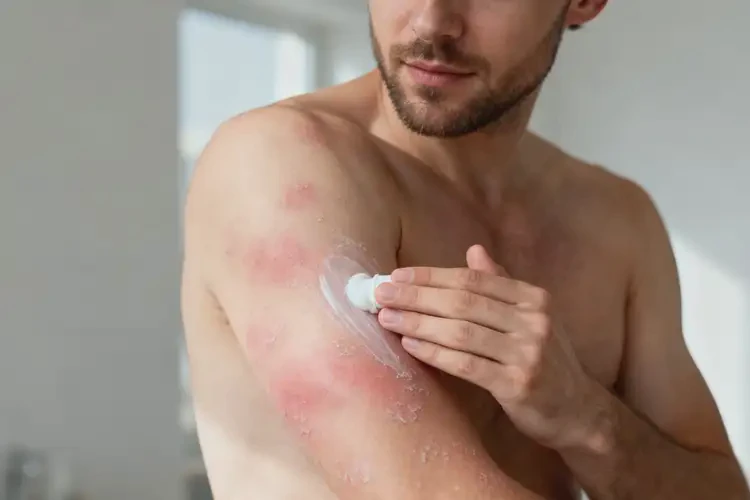 男性身上有濕疹不管它會(huì)自己痊愈嗎(圖2)