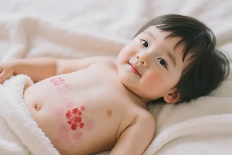 孩子肚子偶爾長濕疹可以徹底自愈嗎(圖2)