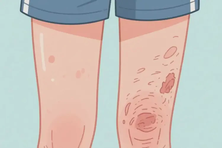 中学生大腿起湿疹不管它会自己自愈吗(图3)