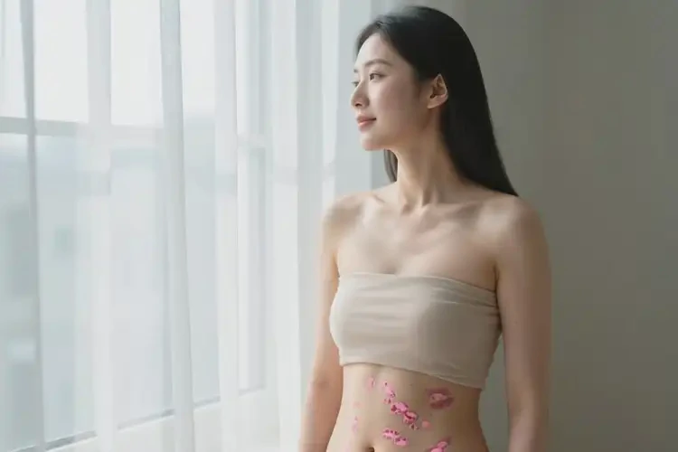 女生肚子上偶爾長濕疹能靠自己自愈嗎(圖1)