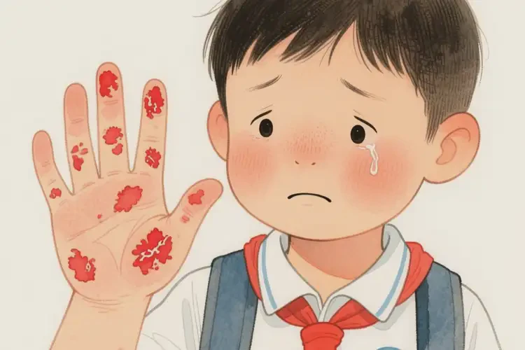 小學(xué)生手上有濕疹不管它會(huì)自己痊愈嗎(圖4)