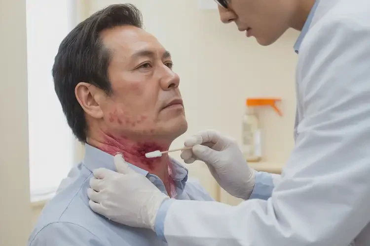 男生脖子經(jīng)常長濕疹不管它會自己痊愈嗎(圖3)