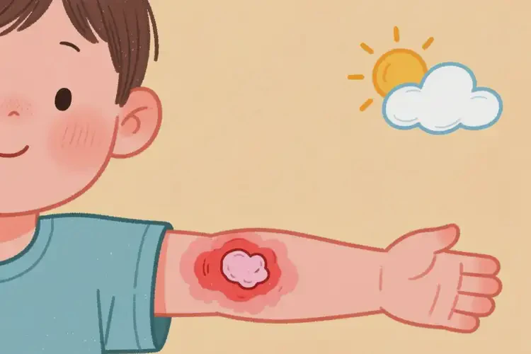 儿童手臂上出现湿疹不管它会自己自愈吗(图2)