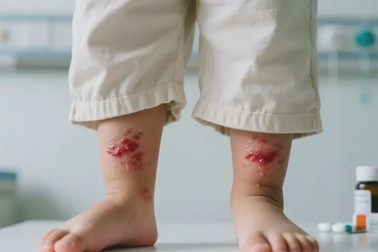 小孩大腿出現(xiàn)濕疹不管它會自己痊愈嗎(圖4)