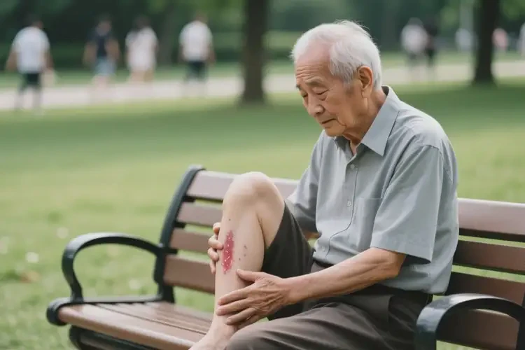 老人大腿經(jīng)常起濕疹可以徹底自愈嗎(圖1)