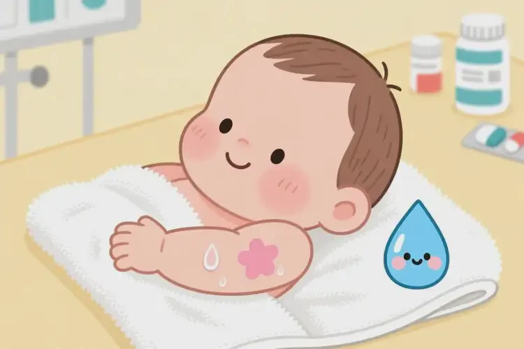 新生兒手臂容易起濕疹可以徹底自愈嗎(圖1)