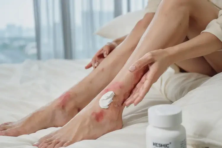 女人小腿上偶爾起濕疹能徹底自愈嗎(圖2)