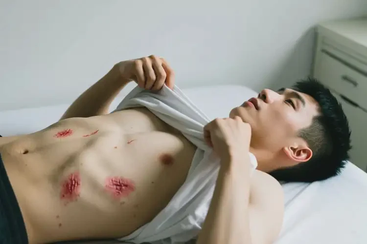 青年人肚子上出濕疹不管它會自己痊愈嗎(圖4)