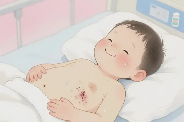 孩子肚子上偶爾長(zhǎng)濕疹可以徹底自愈嗎(圖2)