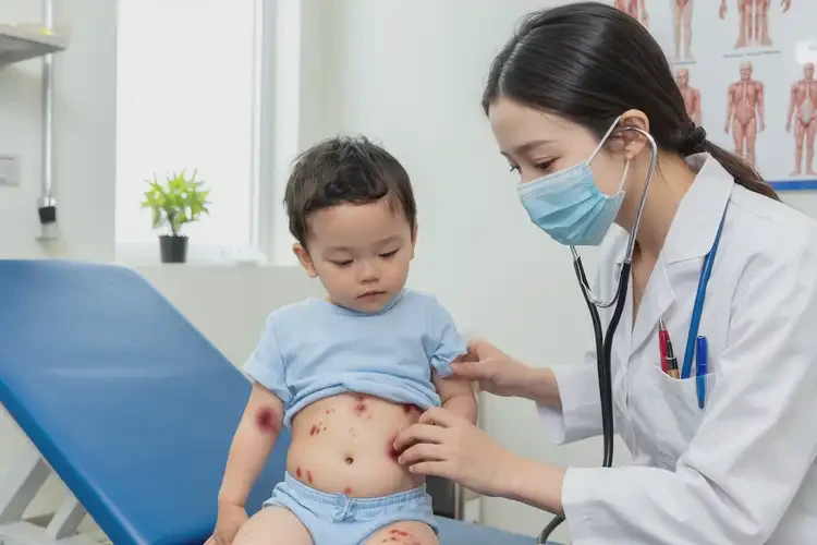 幼儿肚子上出湿疹能彻底自愈吗(图1)