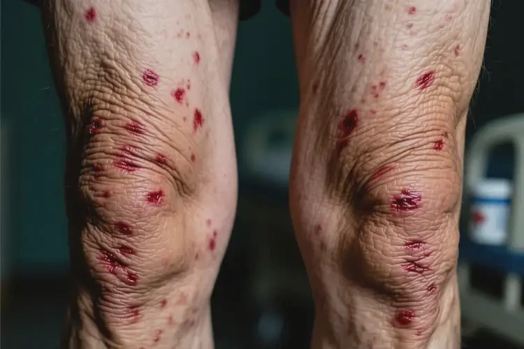 老年人大腿上長濕疹能夠徹底治愈嗎(圖3)