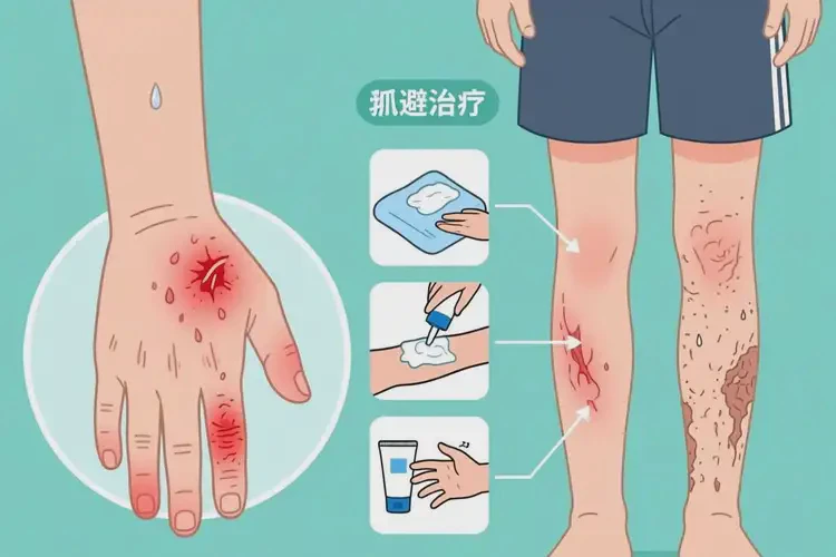 大學(xué)生四肢出濕疹能夠徹底治愈嗎(圖2)