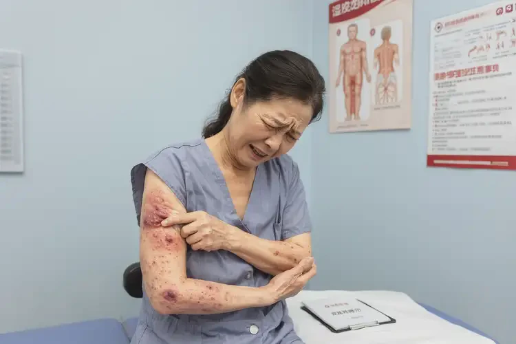 產(chǎn)婦全身出現(xiàn)濕疹不管它會(huì)自己好嗎(圖4)