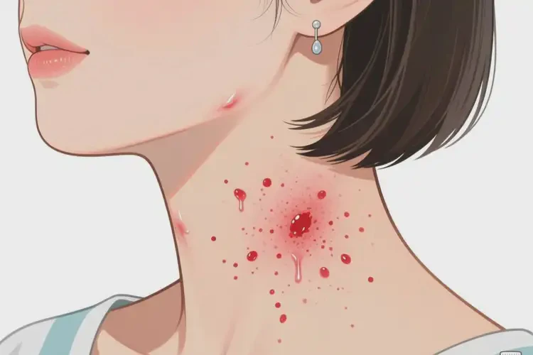 女性脖子出濕疹不管它會自己自愈嗎(圖1)