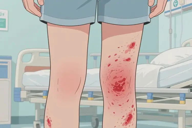 中学生大腿起湿疹不管它会自己自愈吗(图4)