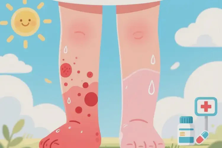 兒童小腿有濕疹不管它會(huì)自己自愈嗎(圖2)