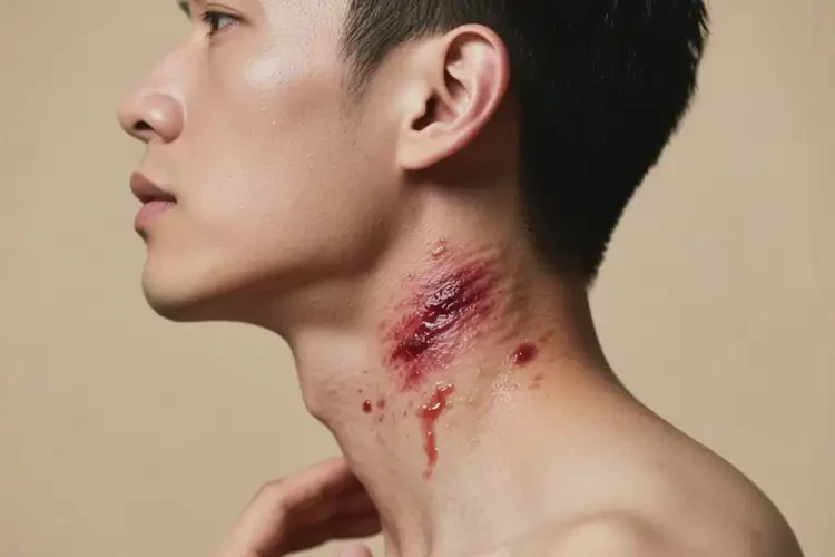 男性脖子上長濕疹不管它會自己好嗎(圖3)