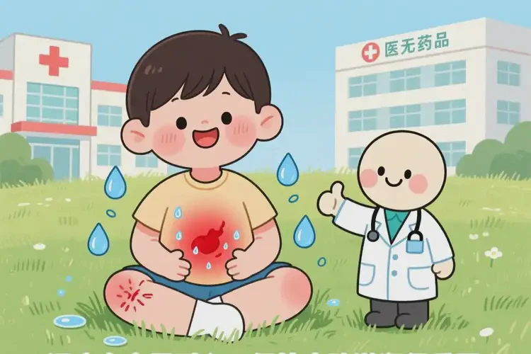 少兒肚子上長濕疹不管它會自己痊愈嗎(圖2)