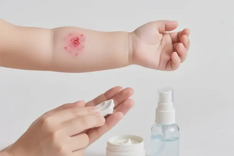 小兒手臂上容易起濕疹可以徹底自愈嗎(圖2)