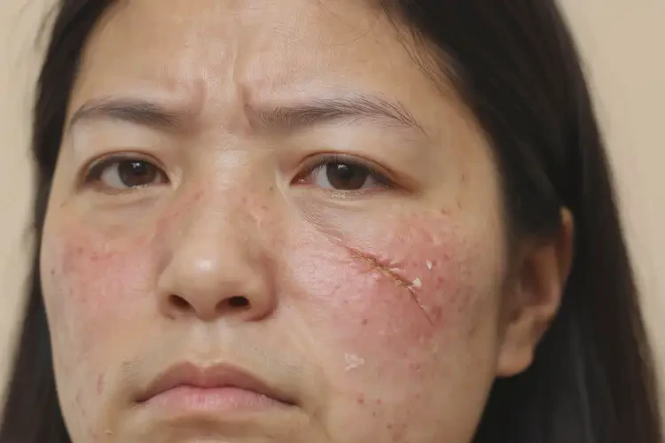 女性面部偶尔长湿疹能彻底自愈吗(图2)