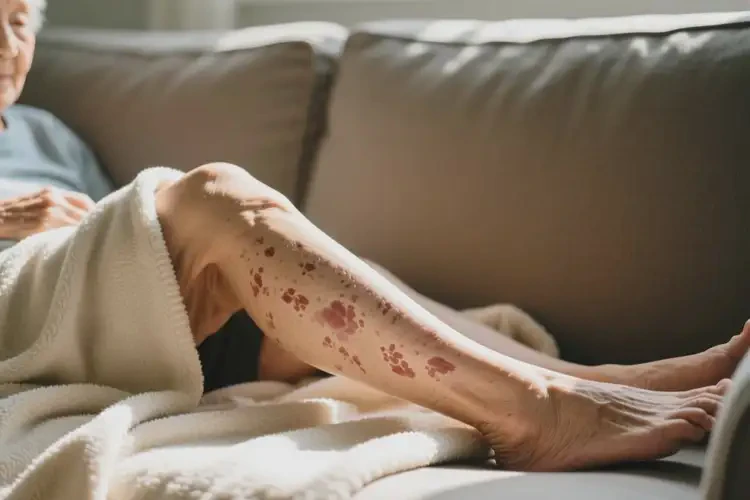 老年人小腿出現(xiàn)濕疹不管它會自己好嗎(圖2)