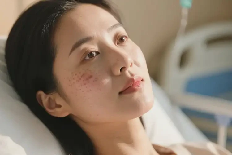 产妇面部经常长湿疹不管它会自己好吗(图1)