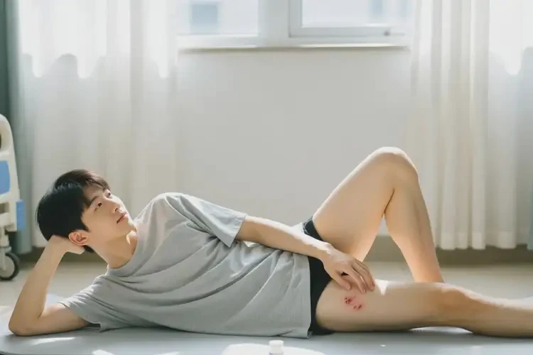 大學(xué)生大腿容易起濕疹不管它會自己好嗎(圖2)