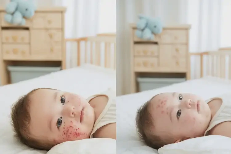 嬰幼兒脖子上容易長(zhǎng)濕疹可不可以徹底自愈(圖1)