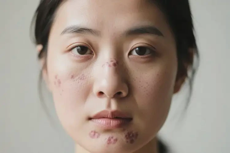 女人臉上長濕疹不管它會(huì)自己好嗎(圖3)