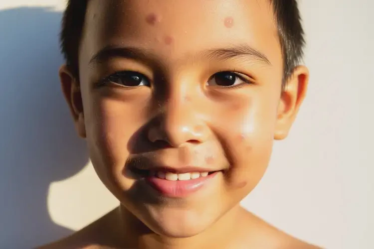 孩子脸上偶尔长湿疹不管它会自己自愈吗(图2)
