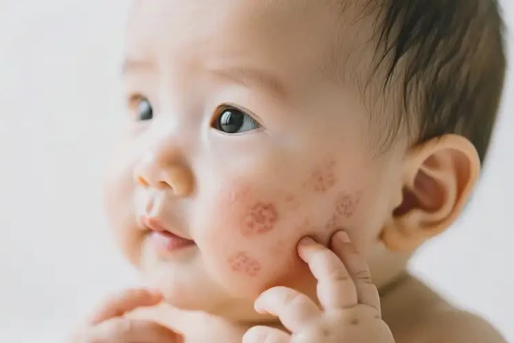 寶寶面部容易長(zhǎng)濕疹不管它會(huì)自己自愈嗎(圖4)