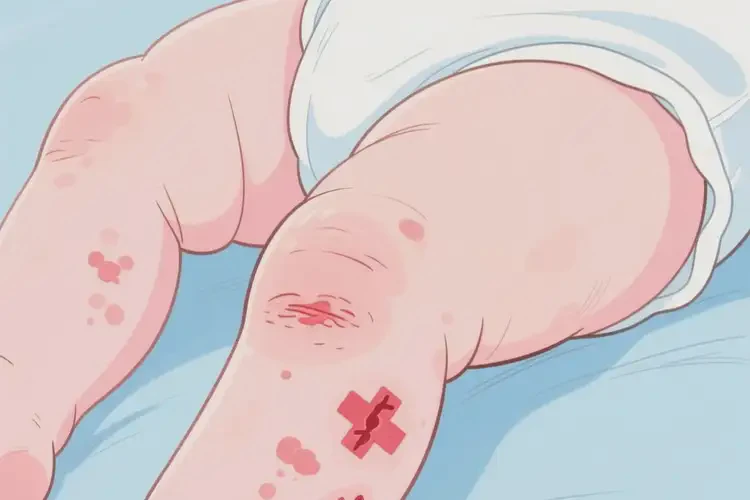 嬰兒大腿上出現(xiàn)濕疹可不可以徹底自愈(圖1)