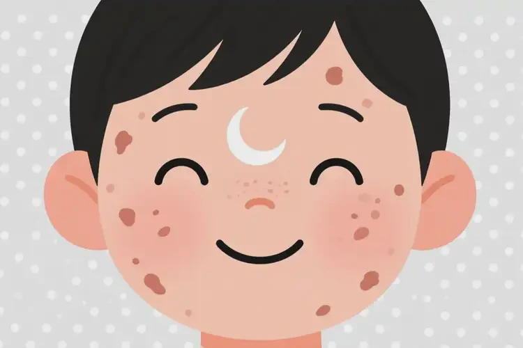 儿童面部偶尔起湿疹不管它会自己自愈吗(图2)