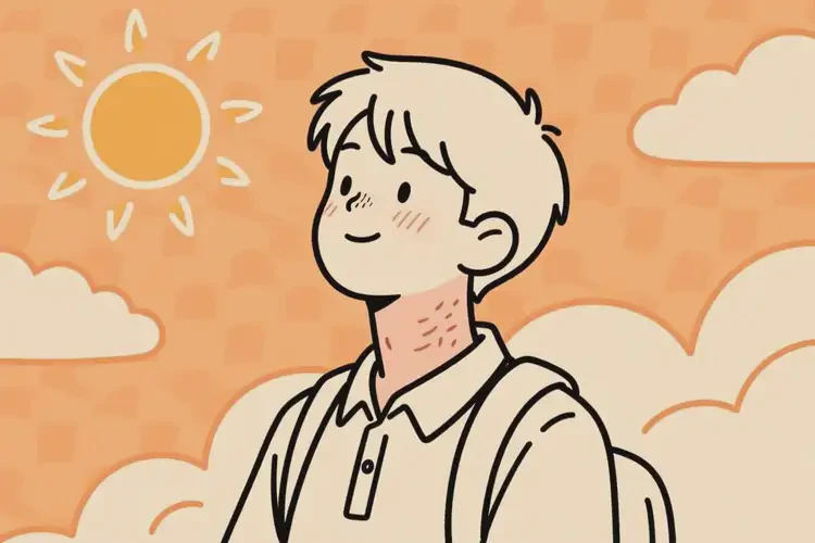 中學(xué)生脖子容易起濕疹可不可以徹底自愈(圖1)