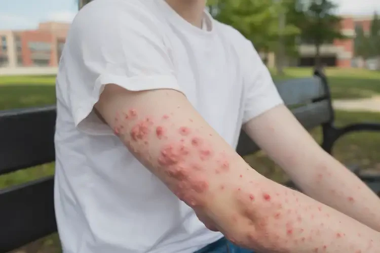 大學生手臂容易起濕疹能徹底自愈嗎(圖4)