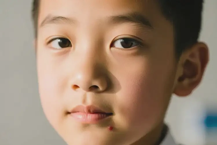 中學(xué)生臉上偶爾長濕疹不管它會自己好嗎(圖1)