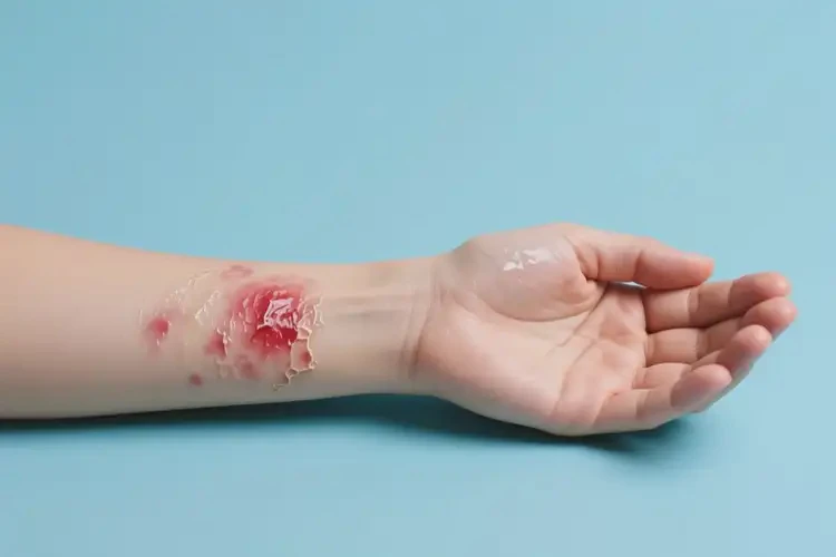 女性手臂長濕疹能靠自己自愈嗎(圖1)