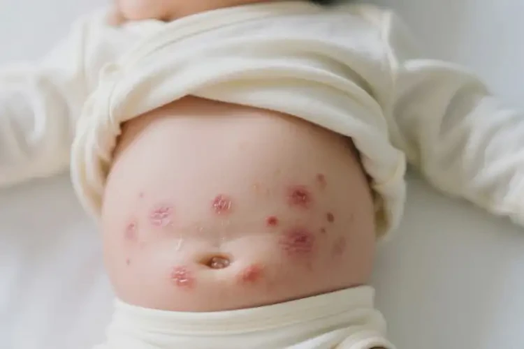 寶寶肚子起濕疹不管它會自己痊愈嗎(圖4)