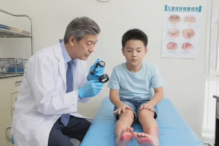 少兒腳上偶爾起濕疹能徹底自愈嗎(圖1)