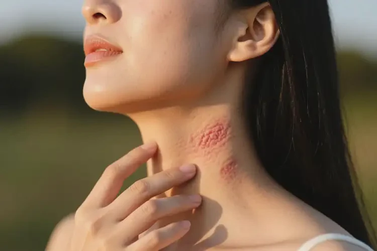 女性脖子上起濕疹能夠徹底治愈嗎(圖2)