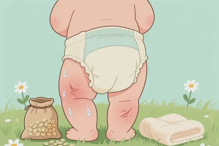 新生儿屁股偶尔长湿疹可以彻底自愈吗(图2)