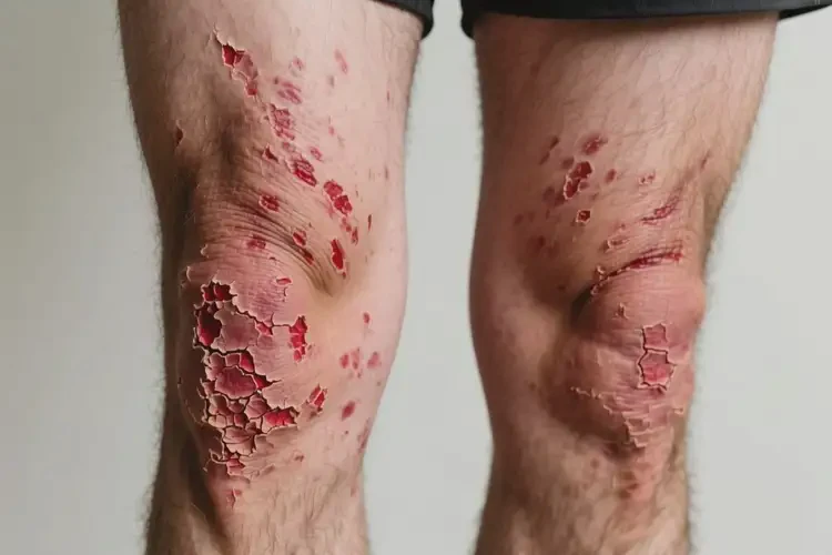 男人大腿容易長(zhǎng)濕疹不管它會(huì)自己自愈嗎(圖3)