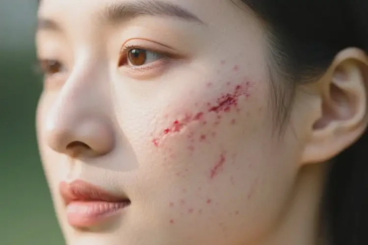 女生面部長濕疹可以徹底自愈嗎(圖2)