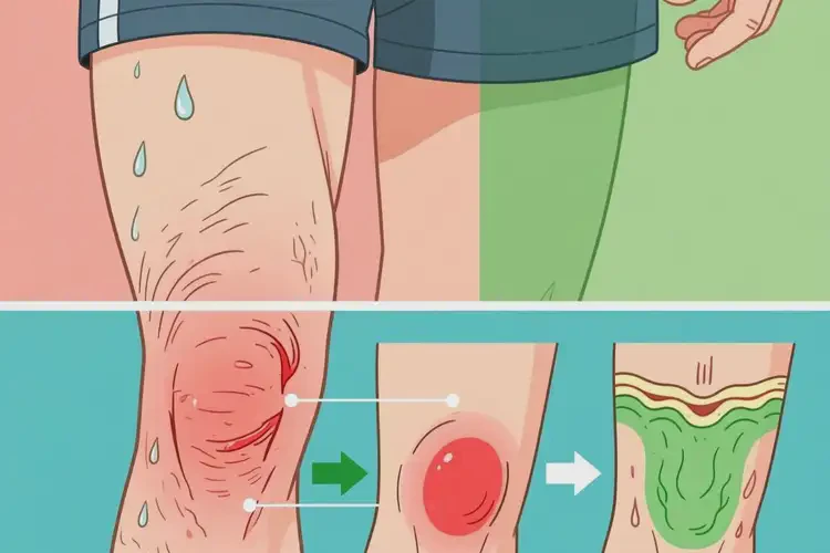 男生大腿偶爾起濕疹能夠徹底治愈嗎(圖1)