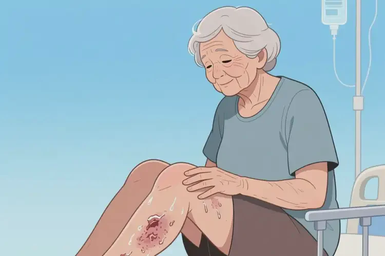 老年人大腿長濕疹不管它會(huì)自己自愈嗎(圖3)