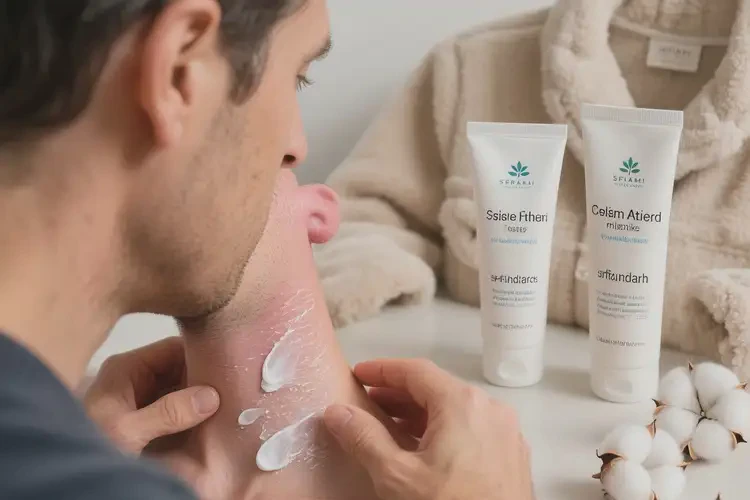 男人脖子出現(xiàn)濕疹不管它會(huì)自己自愈嗎(圖1)