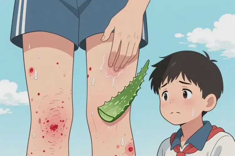 中學(xué)生大腿上偶爾長濕疹不管它會自己好嗎(圖3)